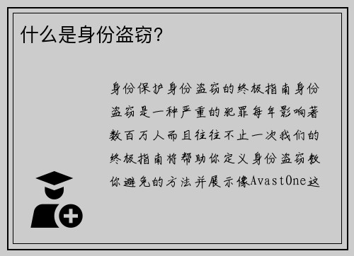 什么是身份盗窃？ 
